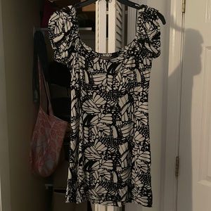 Black and White Urban Outfitters Mini Dress